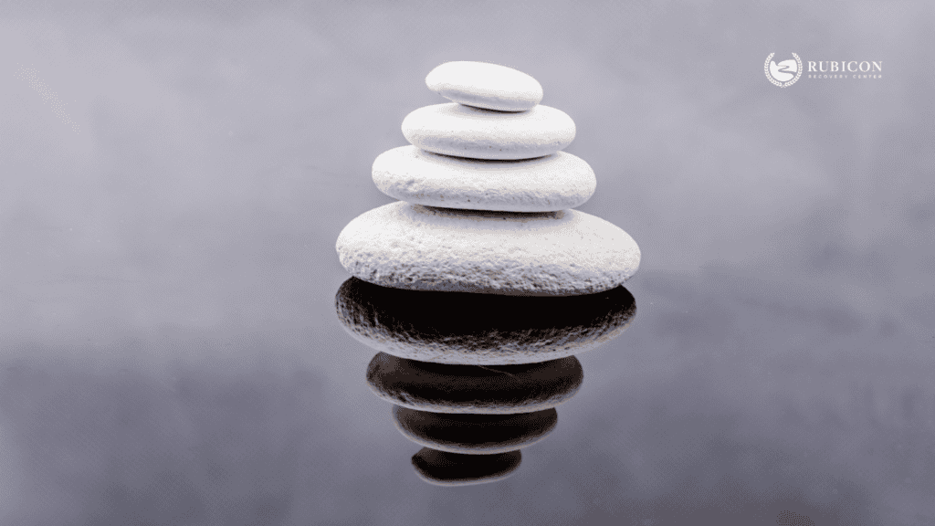 picture of three rocks stacked symbolizing peace and tranquility